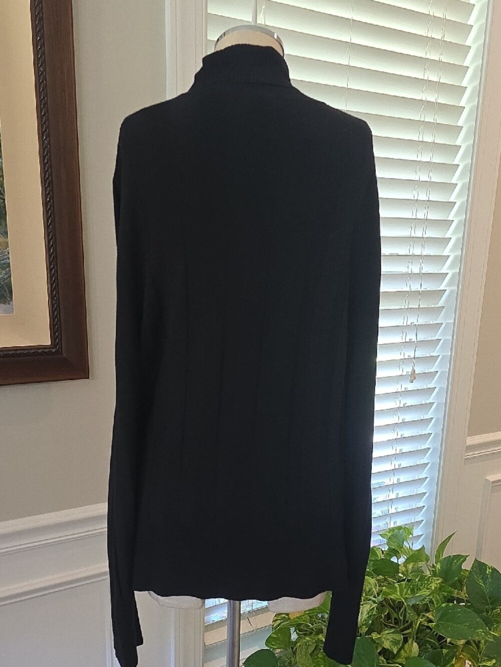Vintage Cache Black Ribbed Turtleneck Sweater - Picture 5 of 6
